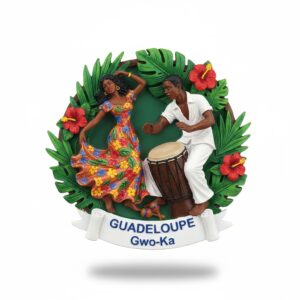 Custom Guadeloupe Gwo-Ka dance polyresin fridge magnet wholesale